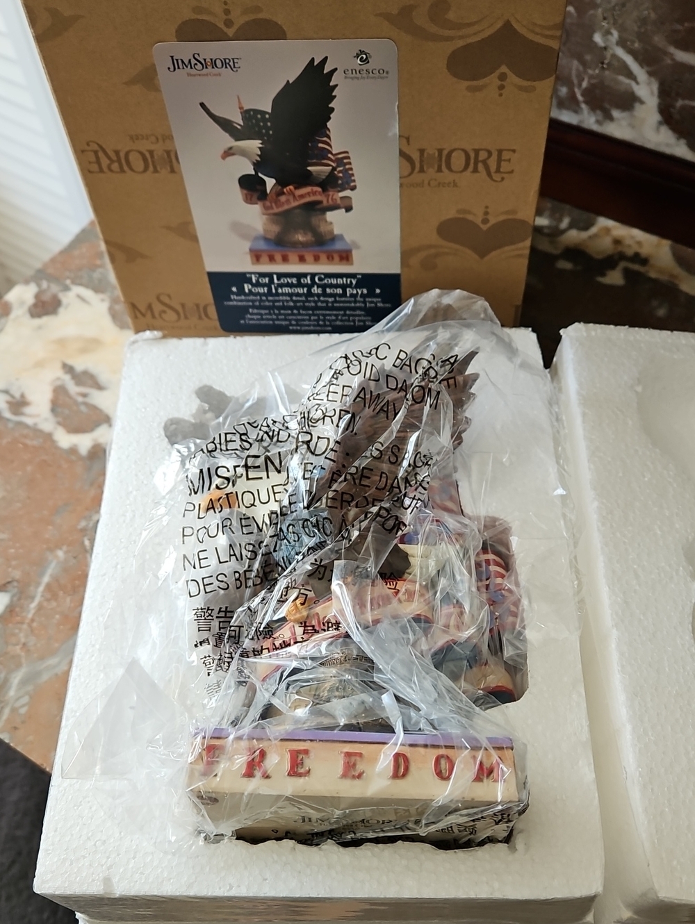 NWT 2021 Jim Shore For Love Of Country Freedom Eagle